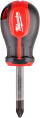 Отвертка Milwaukee PZ2x45 (4932471792) (магнитная, трехгранная рукоятка, закаленные наконечники, отверстие для быстрого присоединения к системе страховки)