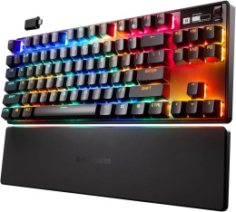 Клавиатура Steelseries Apex Pro TKL Wireless 2023 механическая черный USB for gamer LED подставка для запястий 64865