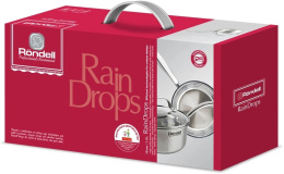 Ковш Rondell RainDrops RDS-1292, 1.7л, с крышкой, стальной