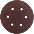 Круг шлифовальный на липучке, по дереву и металлу (6 отверстий, 150 мм, P40, 5 шт.) ELITECH 1820.098700