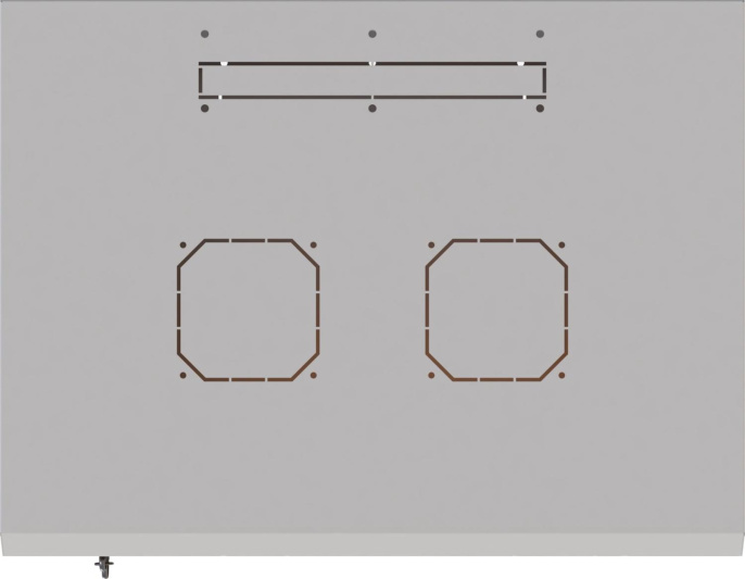 Шкаф коммутационный Suprlan 05-1506 настенный 15U 600x600мм пер.дв.стекл направл.под закл.гайки 70кг светло-серый 535мм 29.7кг 750мм металл