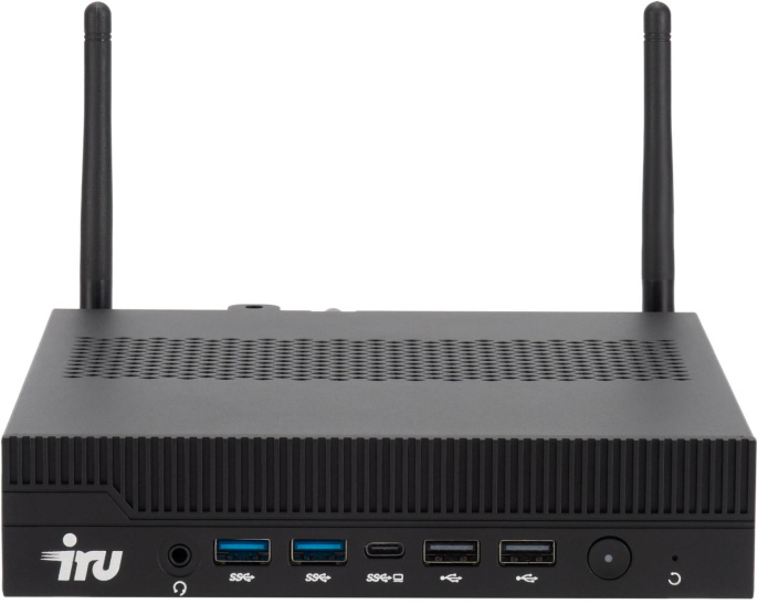 Неттоп IRU Tactio 310H6ITF i3 14100 (3.5) 8Gb SSD256Gb UHDG 730 Windows 11 Pro GbitEth WiFi BT 120W черный (RUS) (2176177)