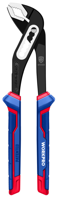 Клещи переставные WorkPro WP231028 250мм материал CR-V, удобная трехкомпонентная ручка, на 30% шире, V-образный захват