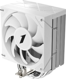 Кулер 1stPlayer CY12 Белый CY12-WH Intel LGA1851/1700/1200/115x, AMD AM5/AM4, крепление на винтах, 4 тепловые трубки 6мм , размер вентилятора: 120x120x25мм, гидравлический подшипник, 1900об/мин, 57.56CFM, 38.21dB A