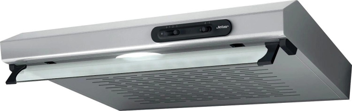 Вытяжка козырьковая Jet Air Light IX/F/60, управление ползунковое, нержавеющая сталь [prf0094403b]