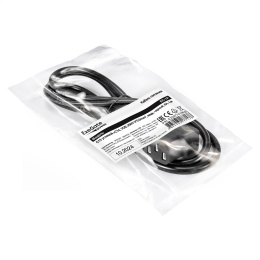 Кабель питания ExeGate Power EC-1P-C13 У - C14/3x0.5Cu IEC 320 C13 угловой- IEC 320 C14, VDE-250V-3*0.5mm2, медь, черный, 6A, 1м EX297741RUS