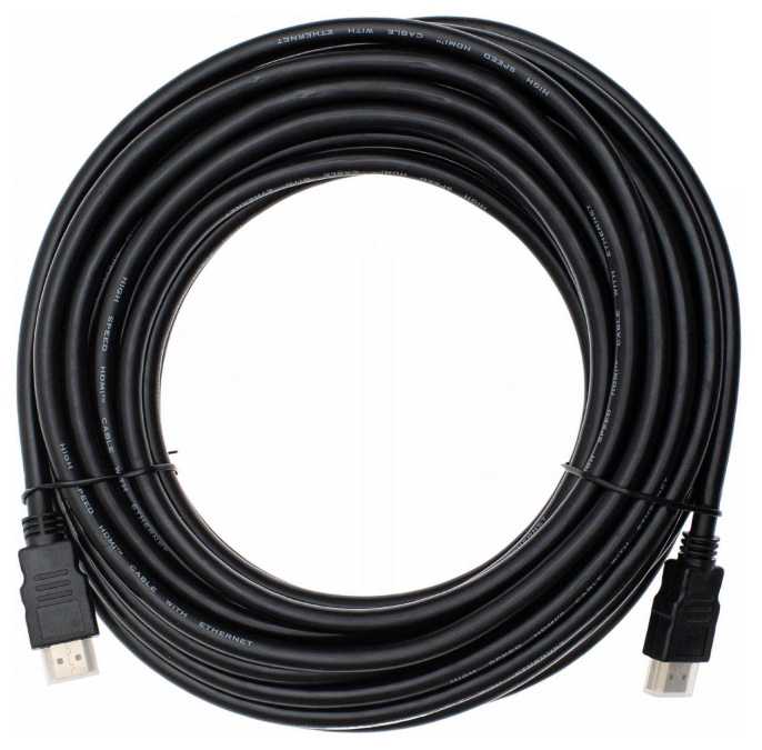 Кабель аудио-видео Cactus CS-HDMI.1.4-7,  HDMI (m) -  HDMI (m),  ver 1.4,  7м, GOLD,  черный