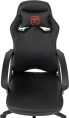 Кресло игровое ZOMBIE 50, экокожа, до 120кг, черный