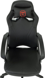 Кресло игровое ZOMBIE 50, экокожа, до 120кг, черный