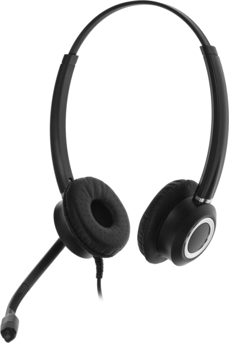 Наушники с микрофоном VT VT6200-D черный/серебристый 2.1м накладные USB оголовье VT6200-D