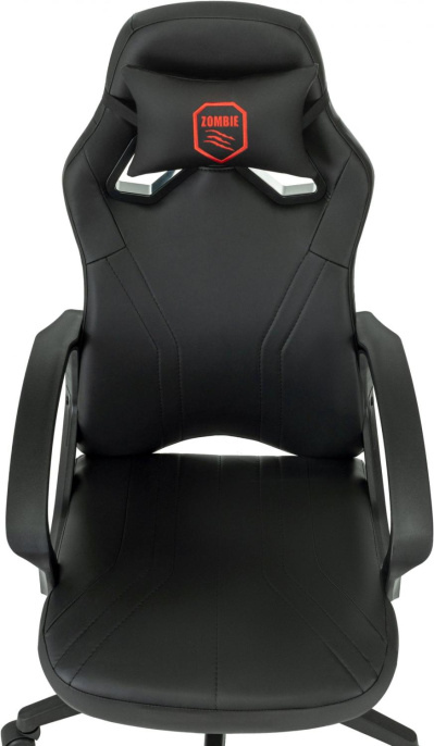 Кресло игровое ZOMBIE 50, экокожа, до 120кг, черный