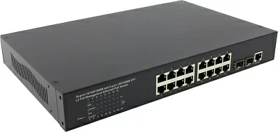 Коммутатор MultiCo EW-P5016162L2 Управляемый коммутатор (16UTP 1000Mbps PoE + 2SFP)