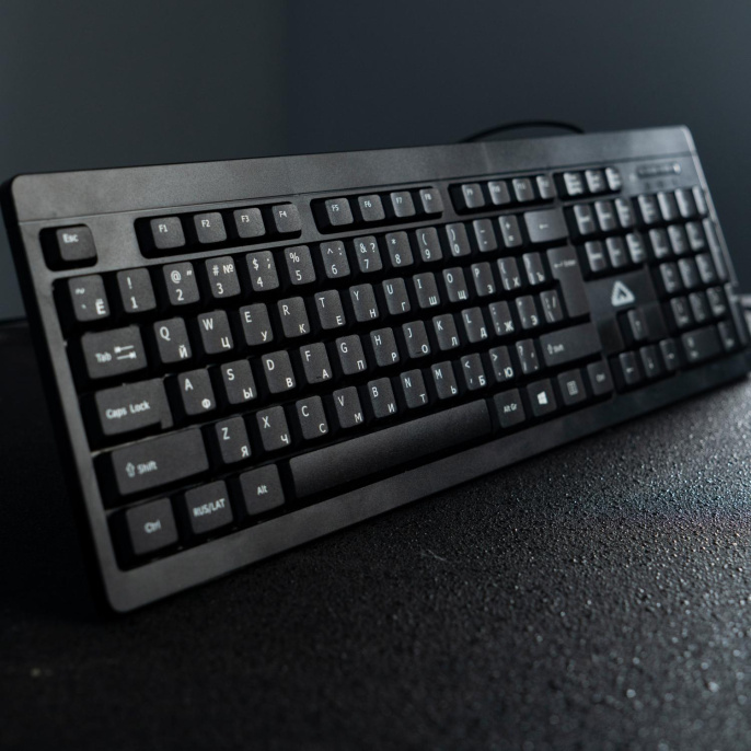 Клавиатура БЕШТАУ КЛ104РУ, USB, мембранная,  черный