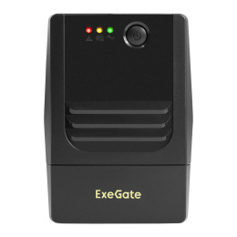 ИБП ExeGate Power NB-500.LED.AVR.2SH.USB (500VA/300W, LED, AVR, 2*EU/Тип F(Schuko), USB, батарея 12V 4.5Ah, Black) EX299481RUS
