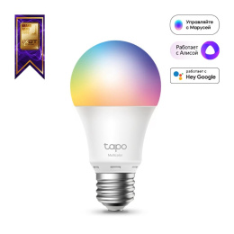 Умная Wi-Fi лампа/ WiFi Bulb, A60 size, E27, 9.5W, 2000k-6500k tunable white, 800 lumens (Tapo L530E)