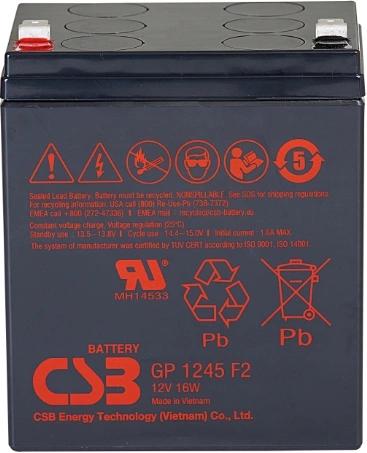 Батарея для ИБП CSB GP 1245 F2 12V16W 12В
