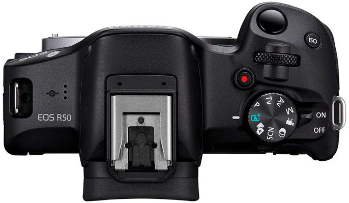 Беззеркальный фотоаппарат Canon EOS R50 kit RF-S 18-45mm IS STM , черный [5811c031]