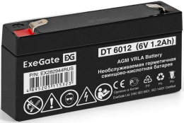 Аккумуляторная батарея ExeGate DT 6012 (6V 1.2Ah, клеммы F1) EX282944RUS