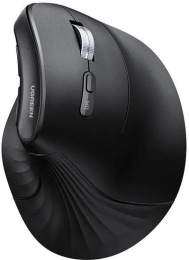 Беспроводная компьютерная мышь вертикальная UGREEN MU008S 85081 Multi-mode Wireless Vertical Mouse 2.4 GHz&BT. Цвет: черный