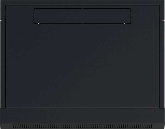 Шкаф коммутационный NTSS NTSS-W6U6060GS-BL настенный 6U 570x600мм пер.дв.стекл 60кг черный 500мм 18.8кг 220град. 370мм IP20 сталь