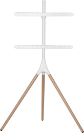 Подставка для телевизора Cactus CS-ST1246WTBCH белый/береза 45"-65" макс.32кг напольный