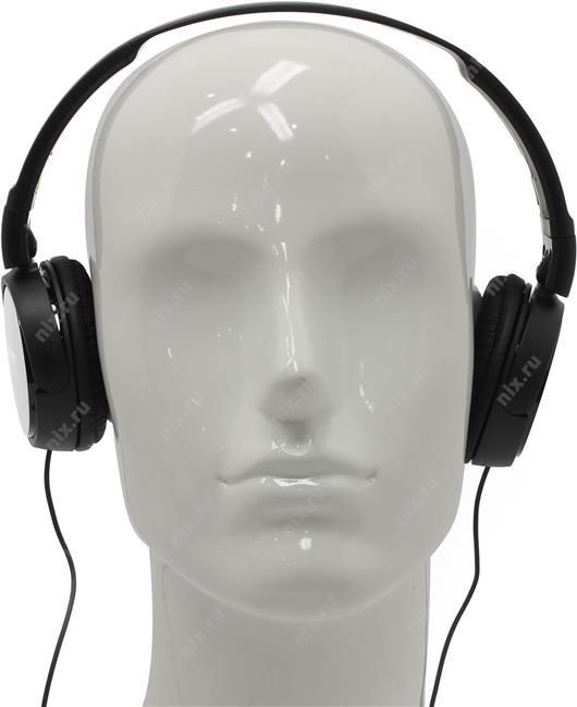 Наушники SONY полноразмерные проводные с микрофоном MDR-ZX110AP черный MDRZX110APBZE