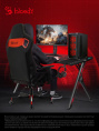 Стол игровой BLOODY BD-TB101, ЛДСП, карбон