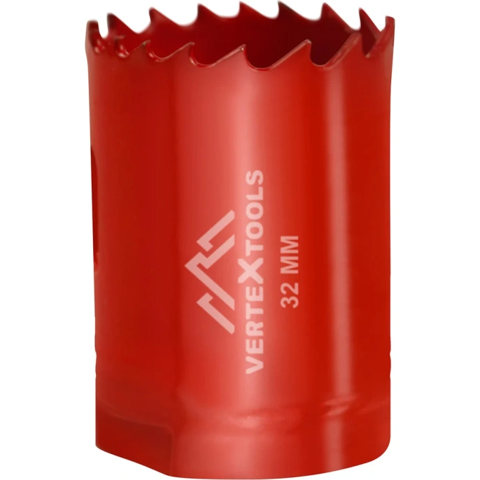 Коронка биметаллическая по металлу 32 мм vertextools 2525-32