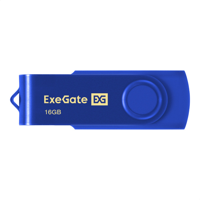USB-флеш накопитель ExeGate Jet 16GB синий USB2.0, 480Mbps, пластик/металл EX302040RUS