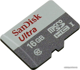 Карта памяти SanDisk Ultra microSDHC Class 10 UHS-I 16GB SDSQUNS-016G-GN3MN