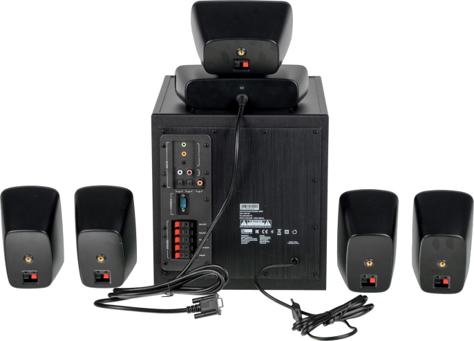 Колонки Logitech Z906, 5.1, черный [980-000469]