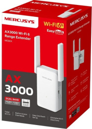 Повторитель беспроводного сигнала Mercusys ME80X AX3000 10/100/1000BASE-TX белый
