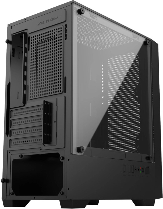 Корпус mATX Oklick OCC-MN307, Mini-Tower, без БП,  черный