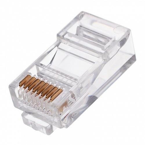 Cablexpert Вилка RJ-45 8P8C универсальная. кат.5e. со сквозным отверстием 10 шт. LC-PTU-01/10