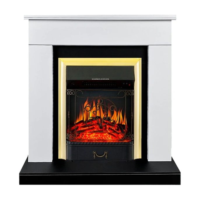 Каминокомплект Royal Flame Bergen std sft (белый/черный) разборный портал и очаг majestic fx brass 64952722
