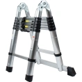 Телескопическая стремянка-лестница ПОЛЕСАД 3,8 м,12 ступеней, нагрузка до 150 кг 021837
