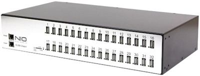 Сетевой концентратор USB NIO-EUSB 32EPCL USB/IP хаб на 32 порта с 2 блоком питания / Ethernet 2 x 10/100/1000 Mb. (отказоустойчивый кластер)