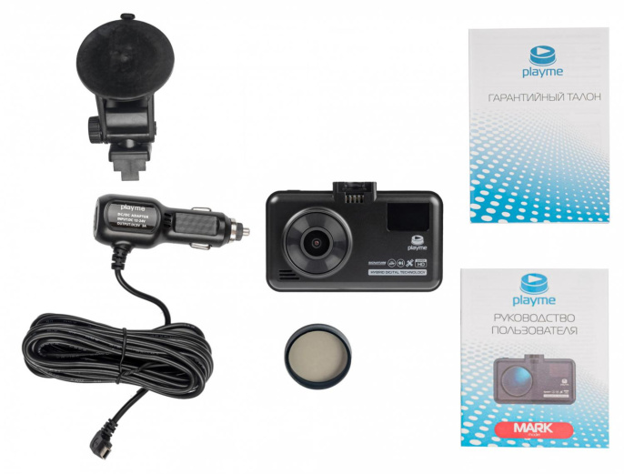 Видеорегистратор с радар-детектором PlayMe MARK,  GPS