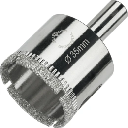 Коронка алмазная по керамике, плитке и стеклу 35 мм Diamond Industrial DIDCBC035