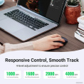 Беспроводная компьютерная мышь UGREEN MU001 90374 Portable Wireless Mouse. Цвет: зеленый
