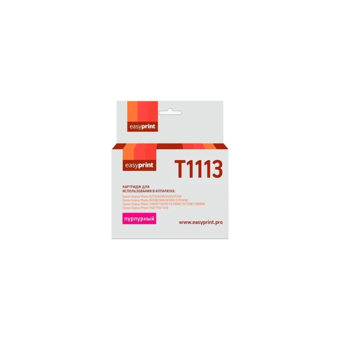 Картридж EasyPrint (C13T0813/T1113/T0813) для Epson Stylus Photo R390, RX690, пурпурный, с чипом IE-T1113