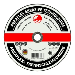 Круг отрезной по металлу + нержавейке (230x1.6x22 мм) Abraflex А230162223