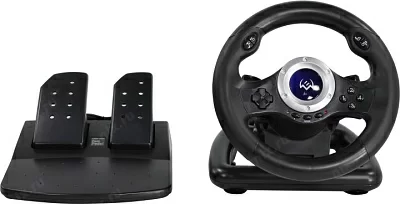 Руль SVEN GC-W500 Black (рулевое колесо педали 10кн. USB)