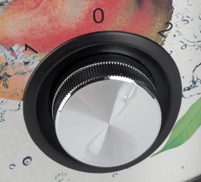 Соковыжималка центробежная Polaris PEA 0829 800Вт рез.сок.:350мл. серебристый/рисунок