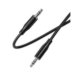 BOROFONE BL26/ AUX аудио кабель/3.5 mm jack - 3.5 mm jack/ 1m/ черный (B-22170)