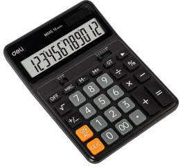 Калькулятор настольный Deli Askend EM333 черный 12-разр.