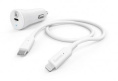 Автомобильное зарядное устройство HAMA H-183297, USB-C, 8-pin Lightning, 18Вт, 3A, белый [00183297]