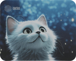 Коврик для мыши Cactus White Cat 220x180x2мм CS-MPC-P06XS