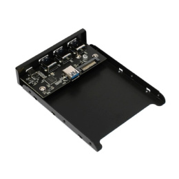 Адаптер Gembird Планка USB 3.0 на переднюю панель в отсек 3.5" 3xUSB-A 3.0 + 1xType-C FP3.5-USB3-3A1C