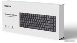 Клавиатура UGREEN KU102-15294, USB+BT, 89 клавиши, 15 режимов подсветки, Black